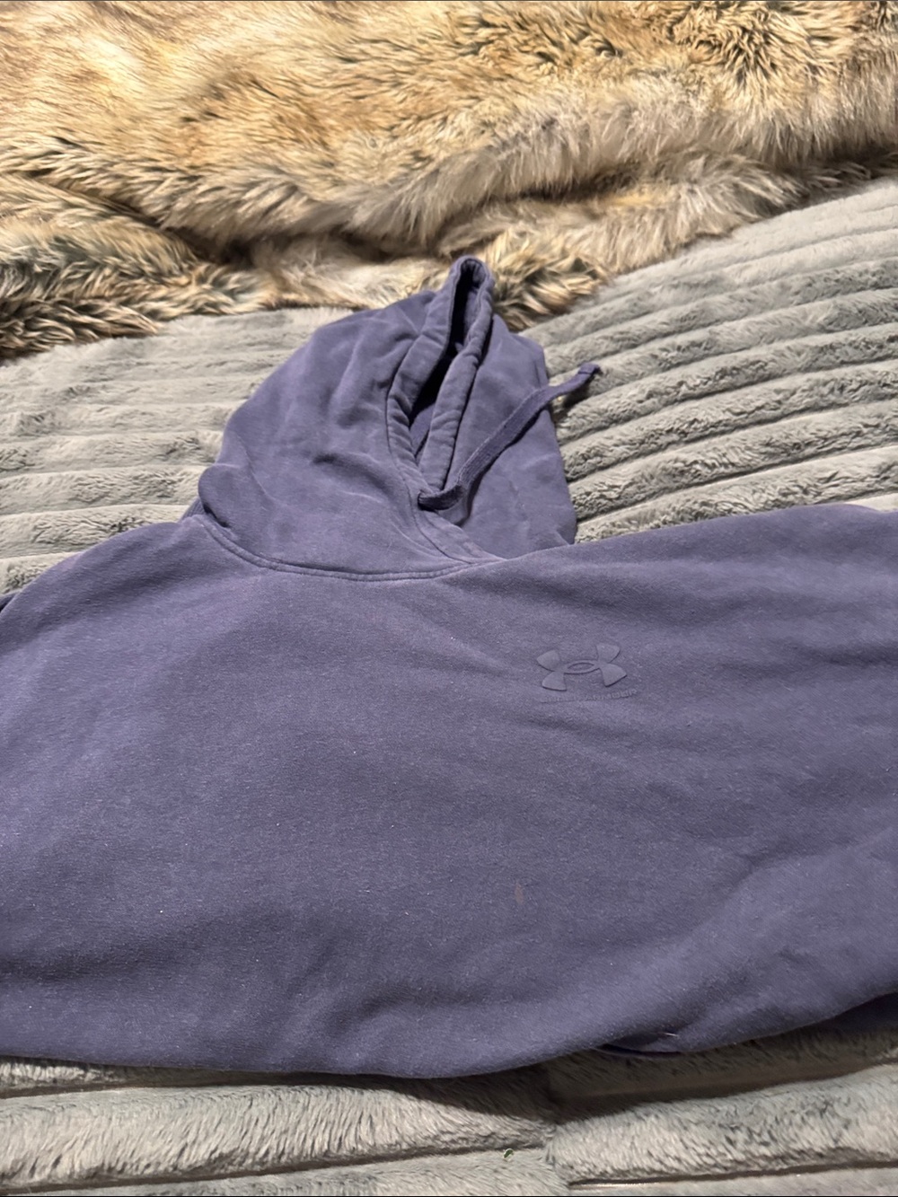 Under Armour navy  Pullover Hoodie with Tonal Logo